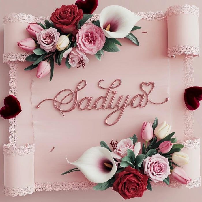 Elegant girl aura sadiya name dp