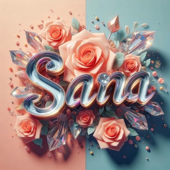 Fairy light effect sana dp name