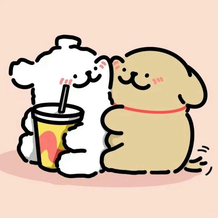 Funny white bears drinking bubble tea cute love images.