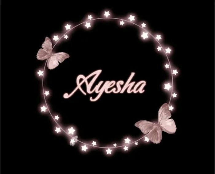 Ivory moon paths ayesha name dp journey