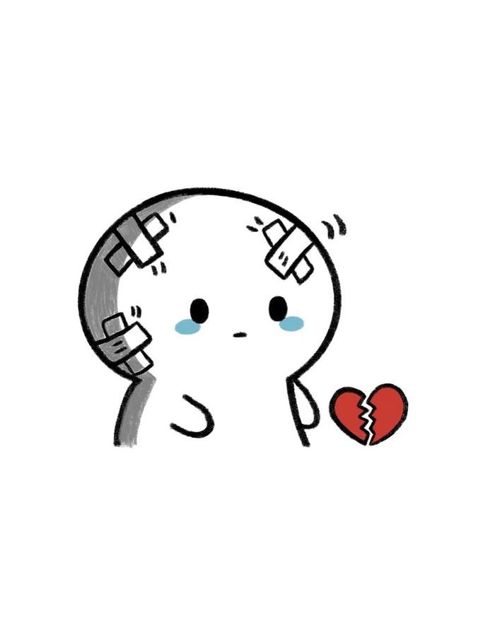 Love breakup images cute cat crying broken red heart.