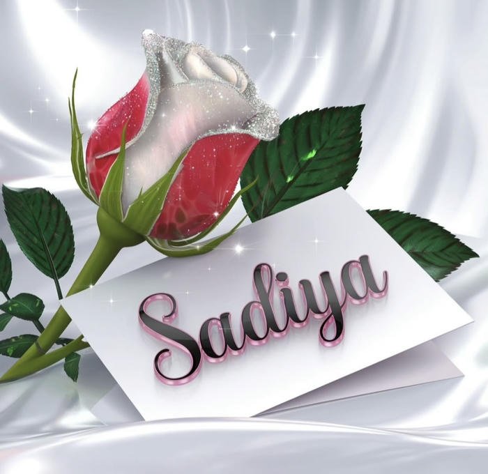 Lovely floral vibe sadiya name dp