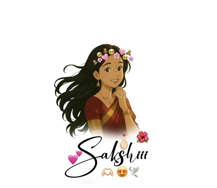 Lovely soft aura sakshi name dp