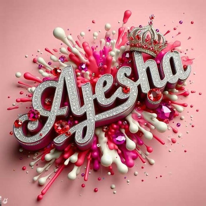 Mystic bells chiming ayesha name dp light