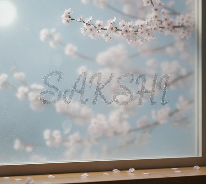 Peaceful gentle look sakshi name dp