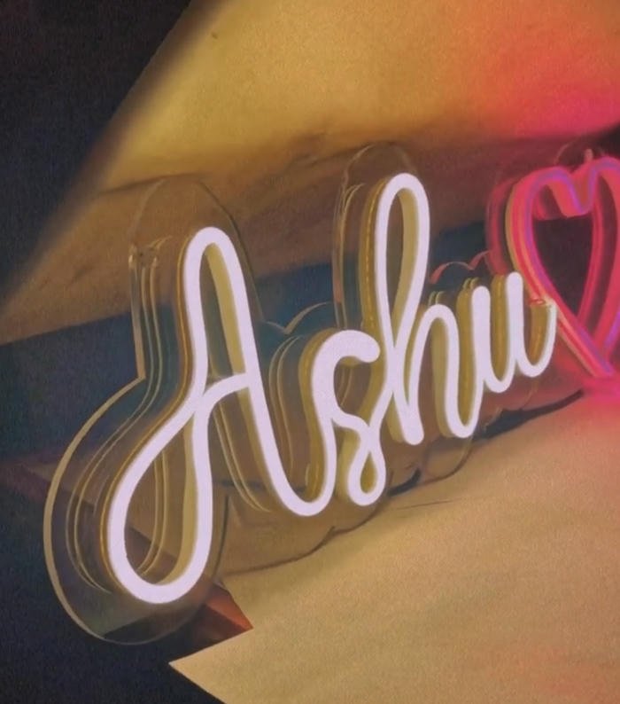 Pure vibes flow around ashu name dp