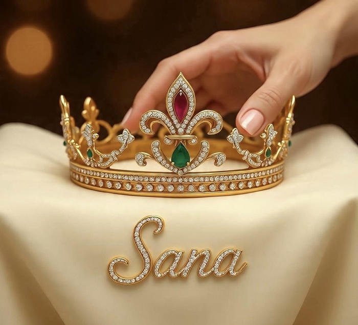 Romantic glow portrait sana dp name