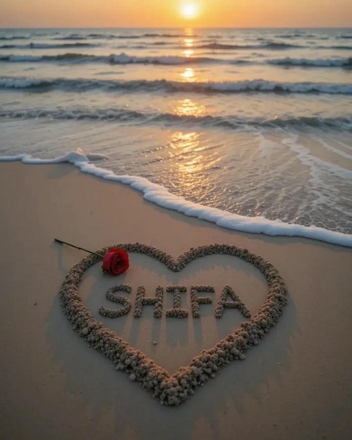 Romantic rose filter shifa name dp