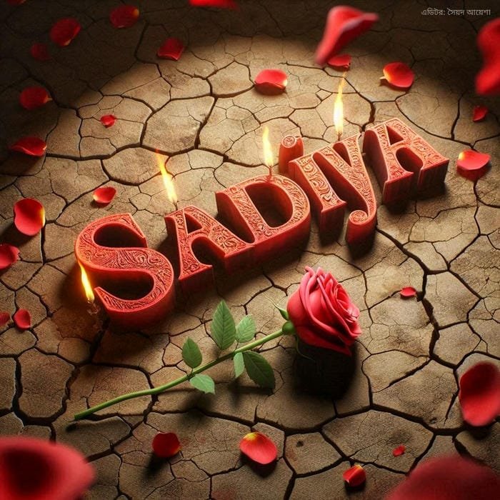 Romantic sunset light sadiya name dp