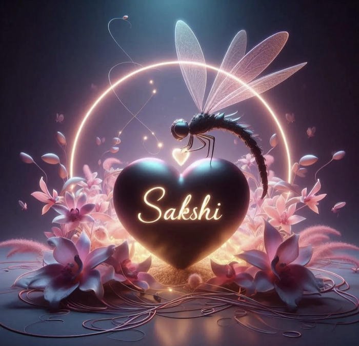 Romantic sunset light sakshi name dp