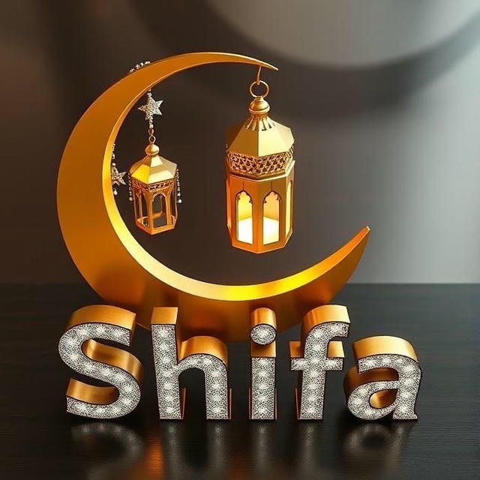 Royal elegant girl shifa name dp