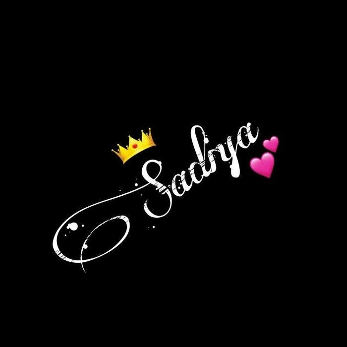 Shining star look sadiya name dp photo