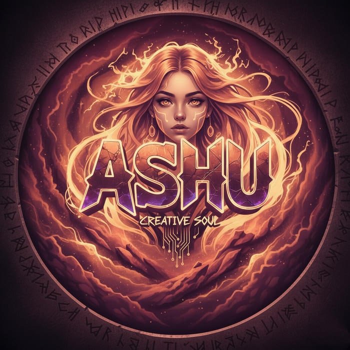 Soft feelings glow with ashu name dp