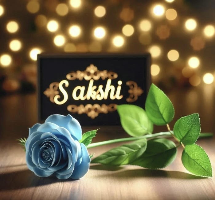 Soft floral background sakshi name dp