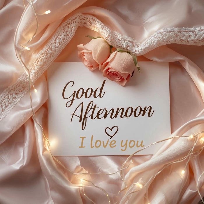 Soft romantic afternoon mood photo fabric with love note