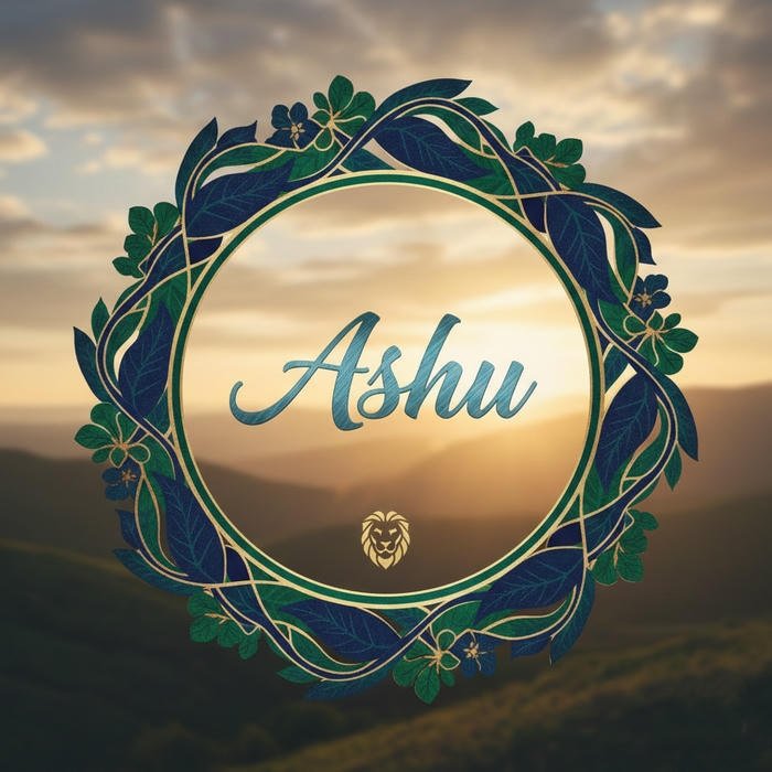 Sweet light rests on ashu name dp