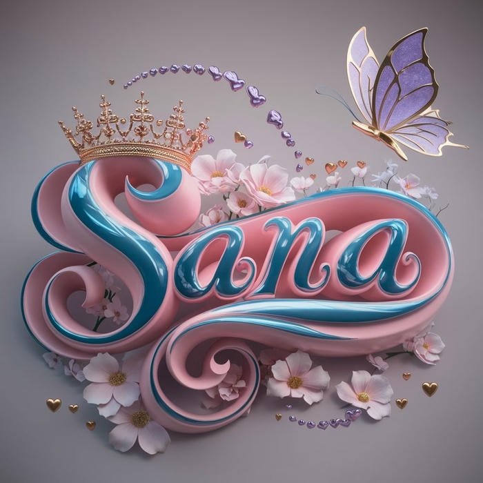 Warm golden portrait sana name dp