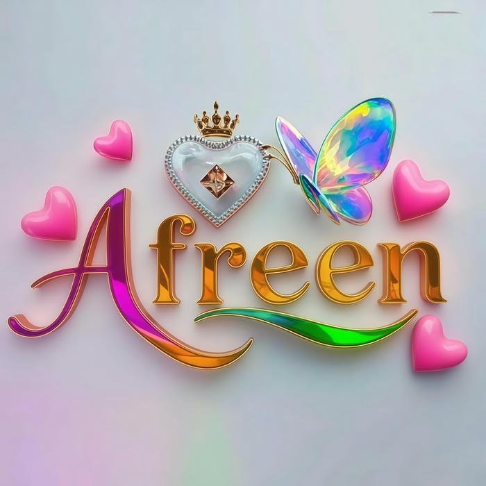 afreen name dp looks calm and lovely
