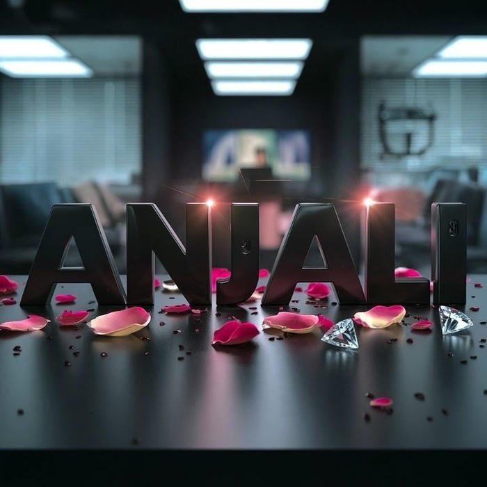 angel face anjali name dp with gentle grace