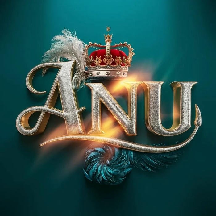 anu name dp glowing with tender charm