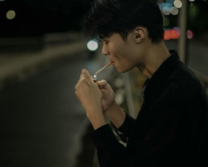 boy dp staring ahead mood off