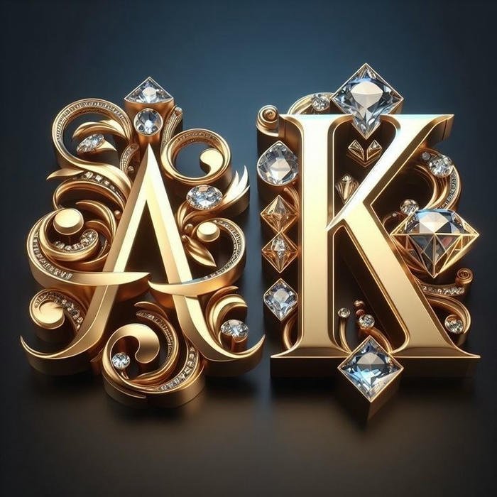 charming look ak name dp full of style