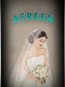 Playful afreen name DP for clean and cute profiles