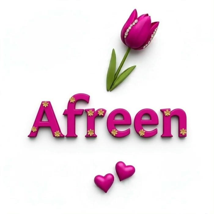 cute vibes afreen name dp spread pure happiness