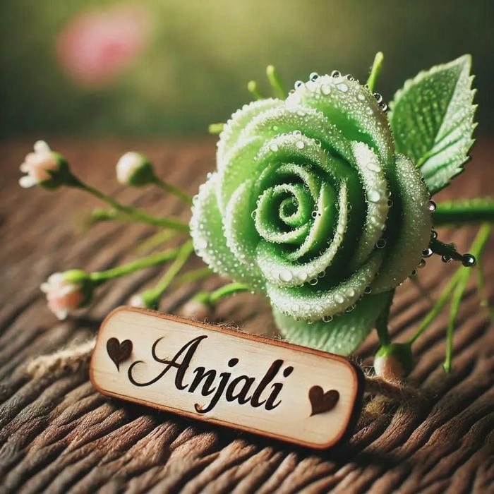 elegant beauty anjali name dp in every frame