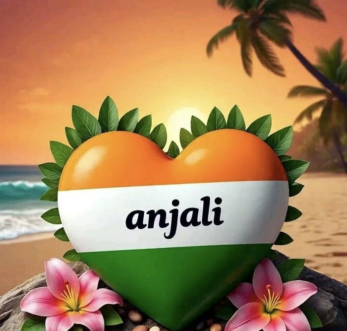 elegant girl anjali name dp with charm