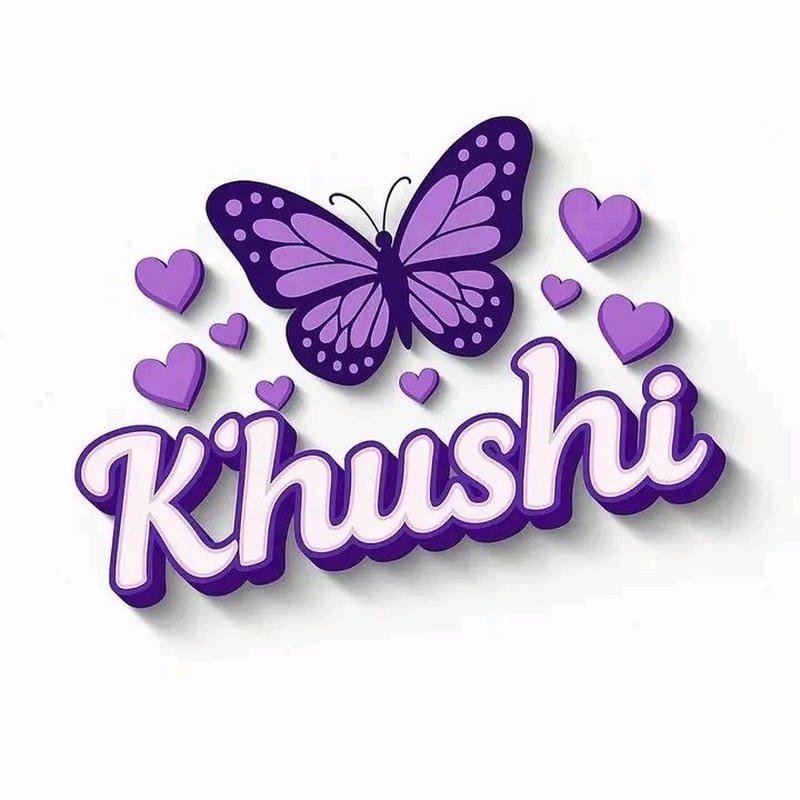 gentle heart shadows khushi name dp design