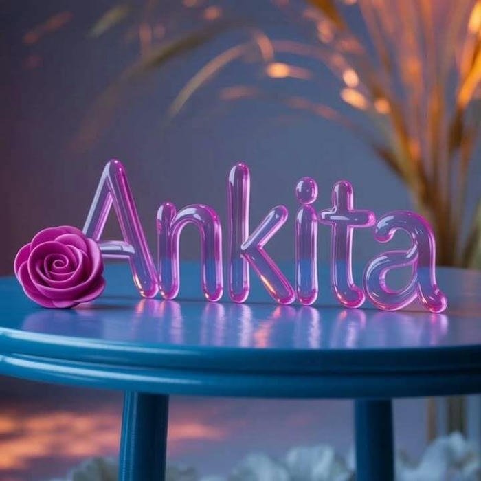 innocent charm in the ankita name dp