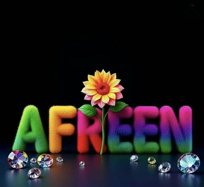 innocent smile on afreen name dp