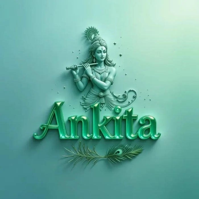 lovely mood flows from ankita name dp