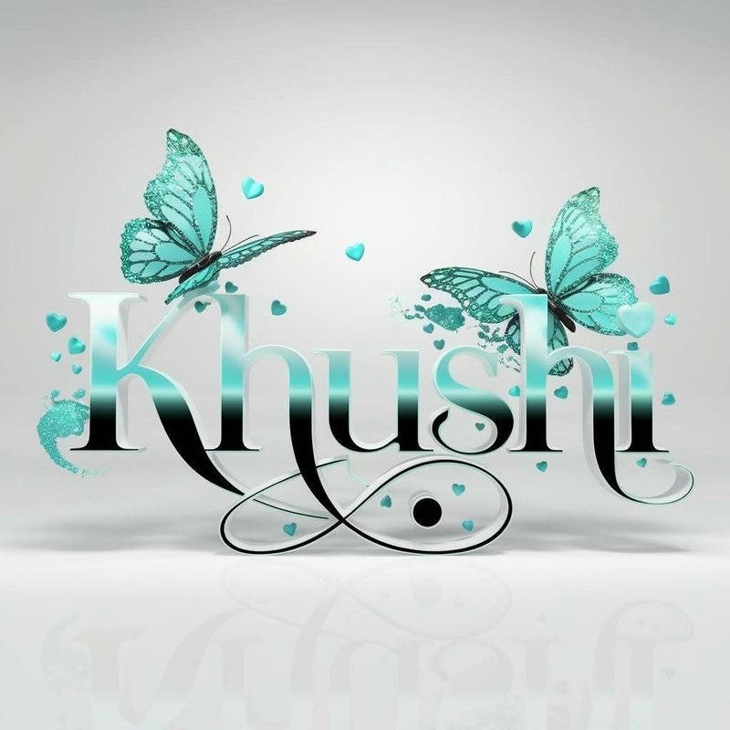 moonlight silver glow khushi name dp text