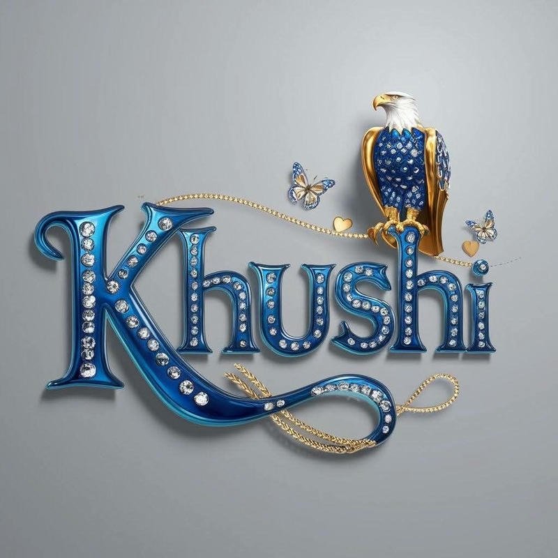 neon paint splash khushi name dp art