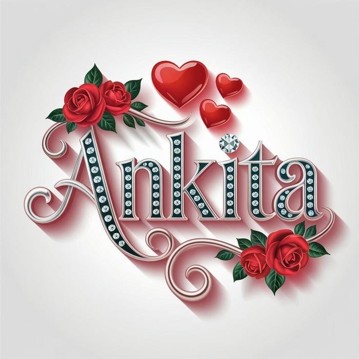 pretty smile lights up ankita name dp