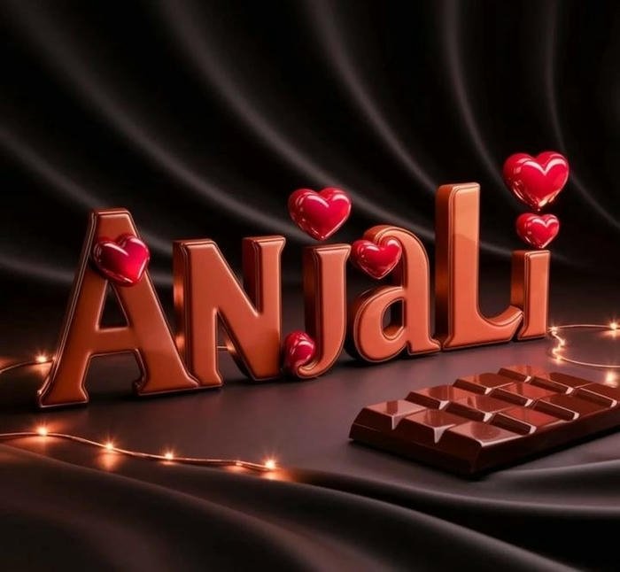 pure soul anjali name dp glowing so beautifully