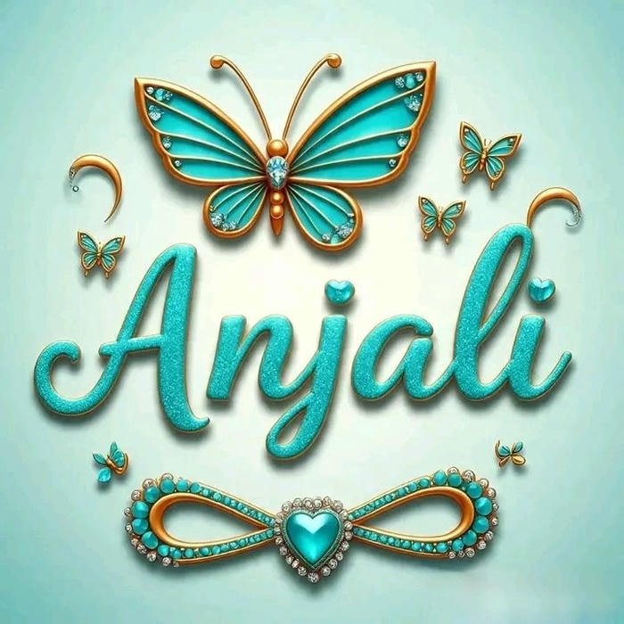 royal beauty anjali name dp in perfect style