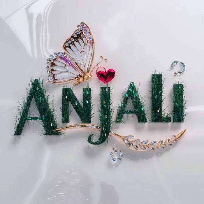 soft angelic anjali name dp full classy charm