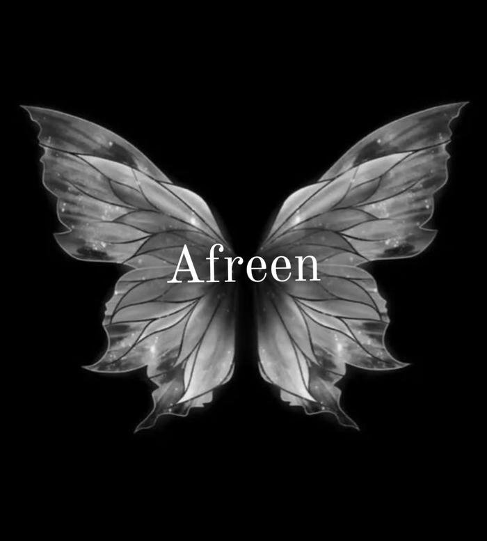 soft beauty shines through afreen name dp