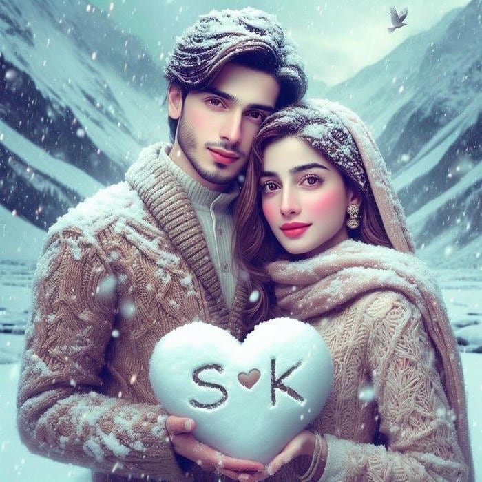 soft glowing letters sk name dp style