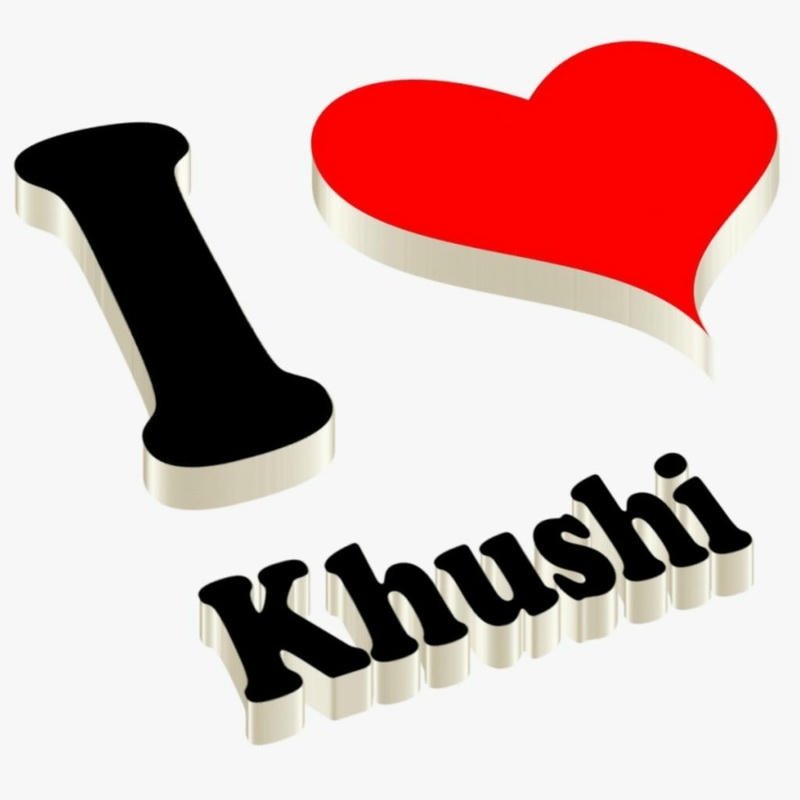sparkling neon love vibes khushi name dp theme