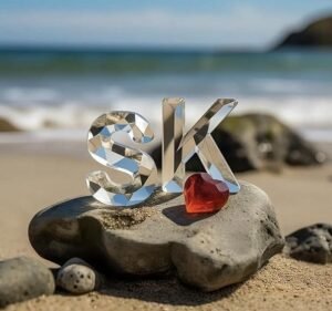 sparkling stars with sk name dp glow