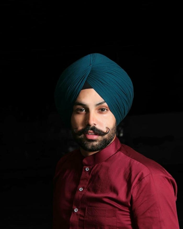 strong jawline punjabi boy dp mood