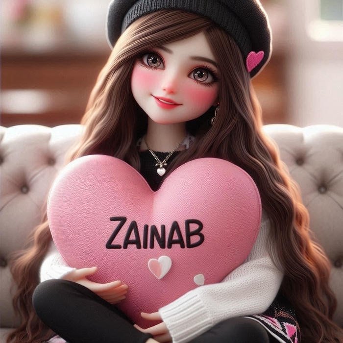 urban noir zainab name dp style