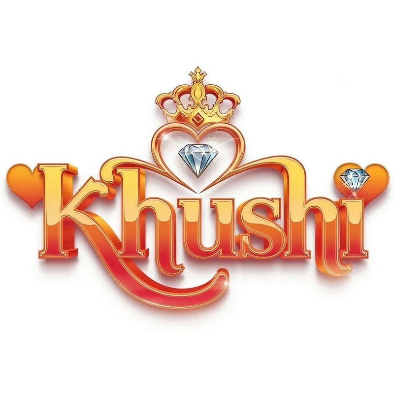 vintage gold shadow khushi name dp text