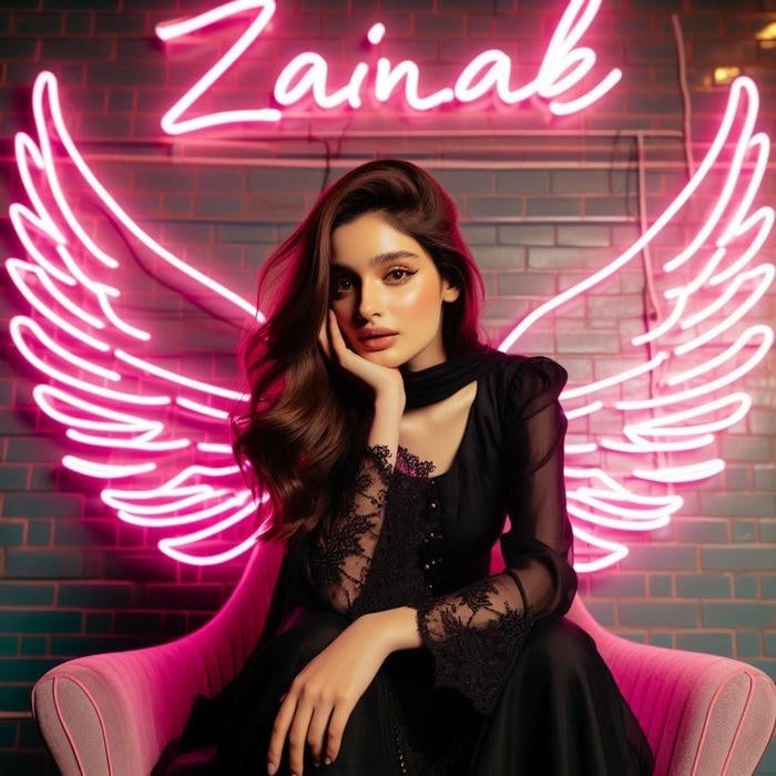 whispered elegance zainab name dp vibe