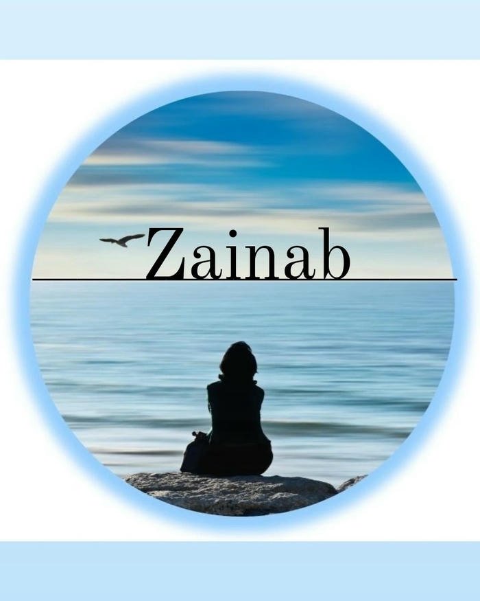 zainab name dp clean serif aesthetic