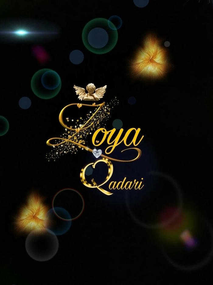 zoya name dp abstract soft design